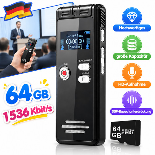 Digitales diktiergerät - digitales,