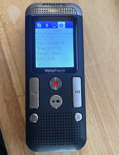 Philips voicetracer dvt2710 - philips,